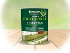Image of Barrettine Timber / Cladding Cut End Preserver - Green - 1 Litre