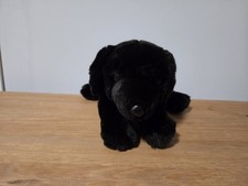 Toys R Us Animal Alley Black Lab Labrador Puppy Dog Plush Stuffed Toy 12"