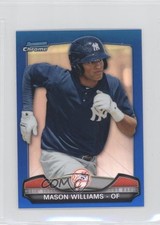 2013 Bowman Chrome Risin' thru the Ranks Refractor Blue /250 Mason Williams sh7
