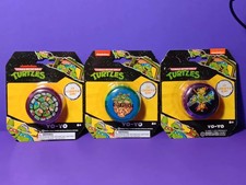 Lot Of 3 TMNT YoYos Turtle Shell, Got Pizza, Turtle Power