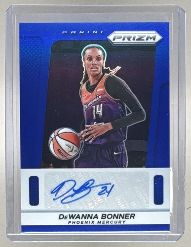DeWanna Bonner 2025 Panini WNBA Prizm #TB-DB Blue Throwback Signatures Auto /75