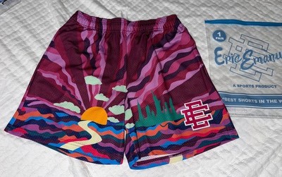 2025 Eric Emanuel Basic Sunset Shorts Purple Size: XL New York