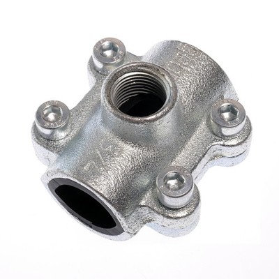 Anbohrschelle ANB 3312, Ø innen 33,7 mm x Rp 1/2'' Temperguss verz. Dichtung EPDM