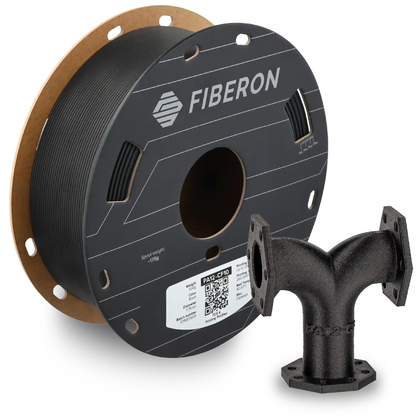Polymaker Fiberon™ PA12-CF10 Filament 3D Druck Carbon Kohlefaser 1.75 mm