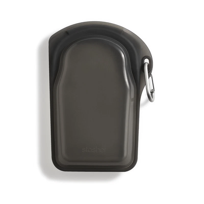 Stasher Silicone Reusable Storage Go Bag Carabiner Clip Bag For Travel