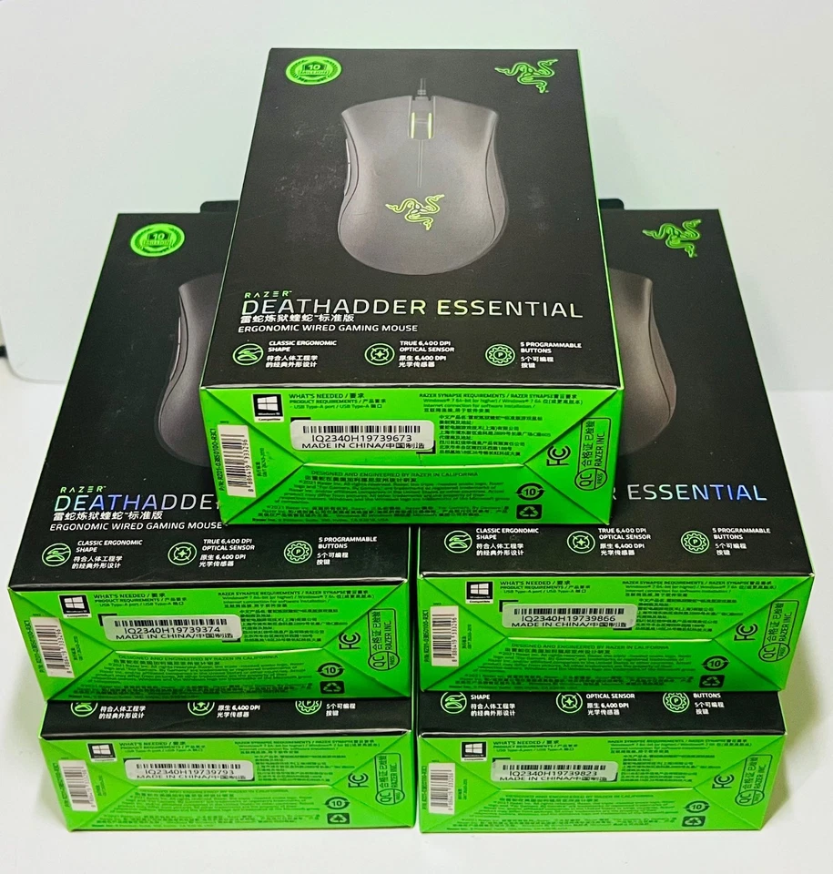 Razer DeathAdder Essential Wired Optical Gaming Mouse Black (5 PACK)✅️ - Image 3 of 3