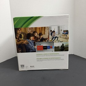 Microsoft Xbox 360 S 4GB Console - Black CIB + 5 GAMES