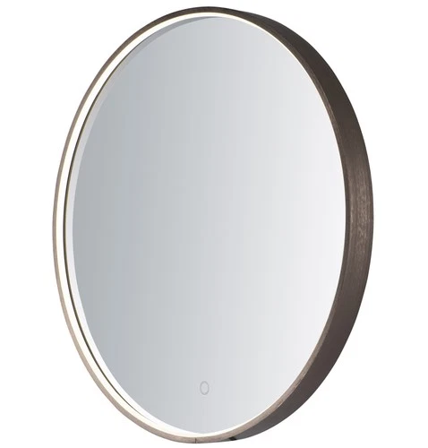 ET2 E42016-90 Bronze Round 28" Diameter Led Wall Mirror - Picture 1 of 2