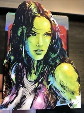 The She- Hulk 3-D card Art
