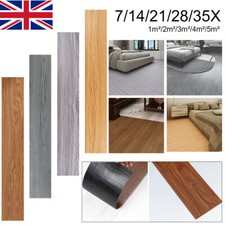 1-5.02 m² Floor Planks Tiles Self Adhesive Wood Effect PVC Vinyl Flooring UK