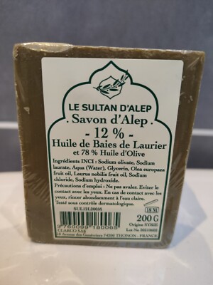 Aleppo Seife 12% Lorbeeröl und 78% Olivenöl