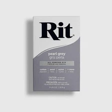 RIT Powder Dye ( Pearl Grey) - All Purpose Concentrated Fabric Dye  (Light Grey)