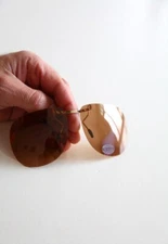 Vintage Rimless Frame/ Clips, Polarizing Dark Brown Lenses