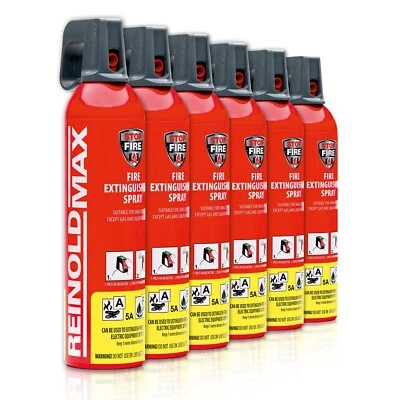 XENOTEC Premium Feuerlöschspray - 6er Set - 750ml – Stopfire – REINOLDMAX