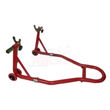  HEAVY DUTY MOTORBIKE BIKE REAR WHEEL PADDOCK STAND, LIFT! RED