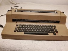 IBM Selectric II Typewriter Word Processor Vintage Typing Tan Electric-Plus