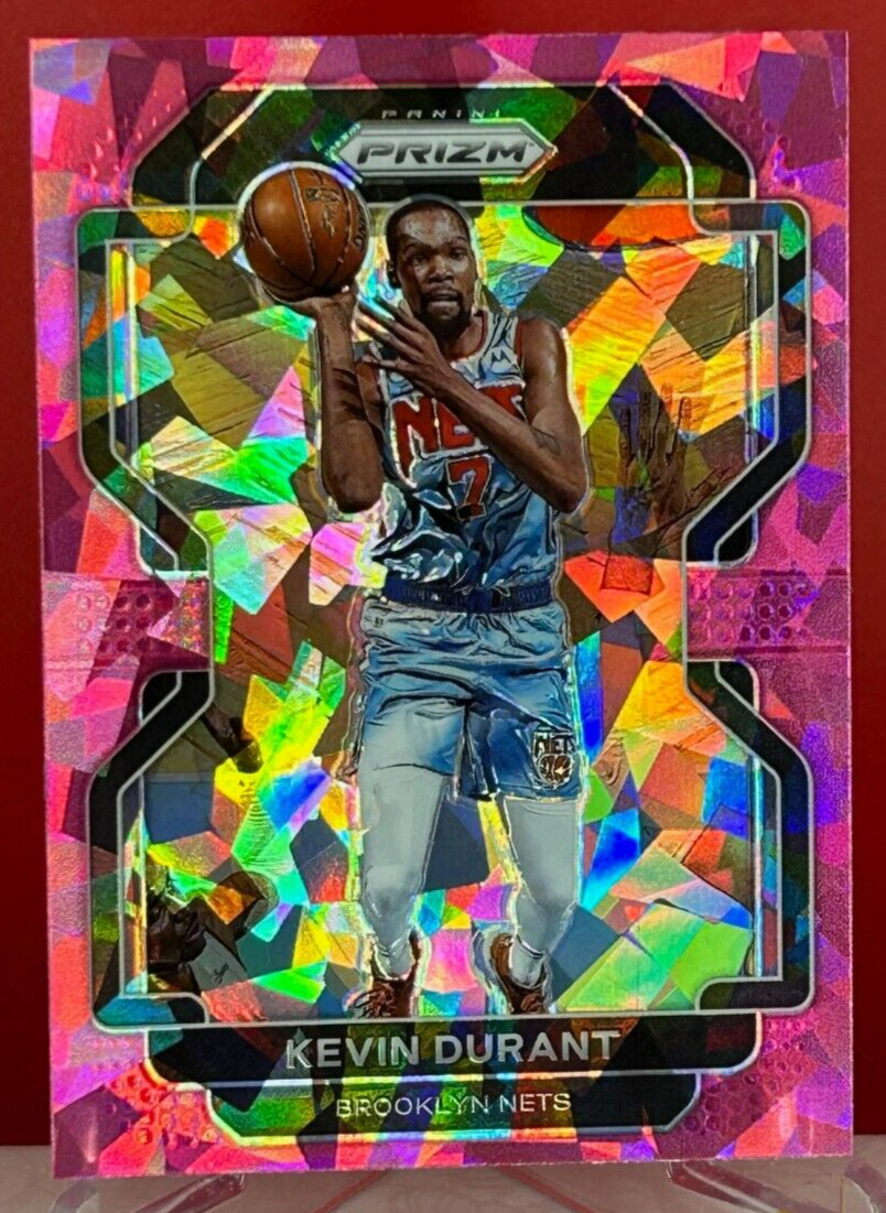 2021-22 Panini Prizm Kevin Durant Pink Ice Prizm #120 Brooklyn Nets