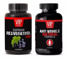 Antioxidant vitamin supplement - ANTI WRINKLE – RESVERATROL 1200 COMBO - green 