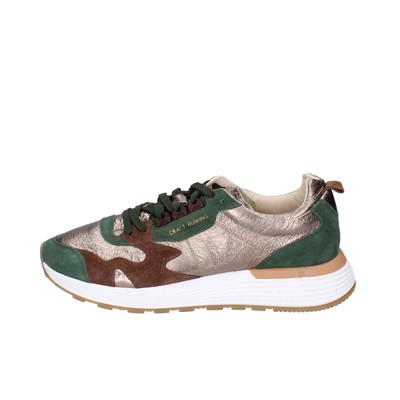 Chaussures Hommes MOMA 42 Ue Baskets Vert Cuir Marron en Daim DE539-42