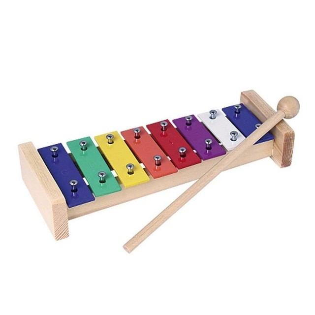Xylophon 8 Noten 21cm Glockenspiel Kinderglockenspiel Kinder Holzsp