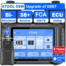 2025 XTOOL D8W Wireless Bidirectional Car OBD2 Diagnostic Scanner E*CU Coding 