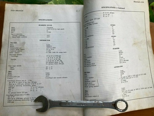 Triumph TR2, TR3 , TR4 Factory Shop Manual, Original - Picture 4 of 6