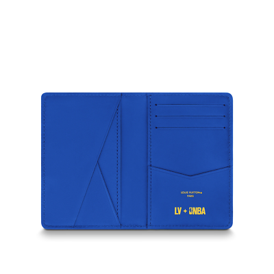 Louis Vuitton NBA Blue Taurillon Leather Monogram Logo Pocket