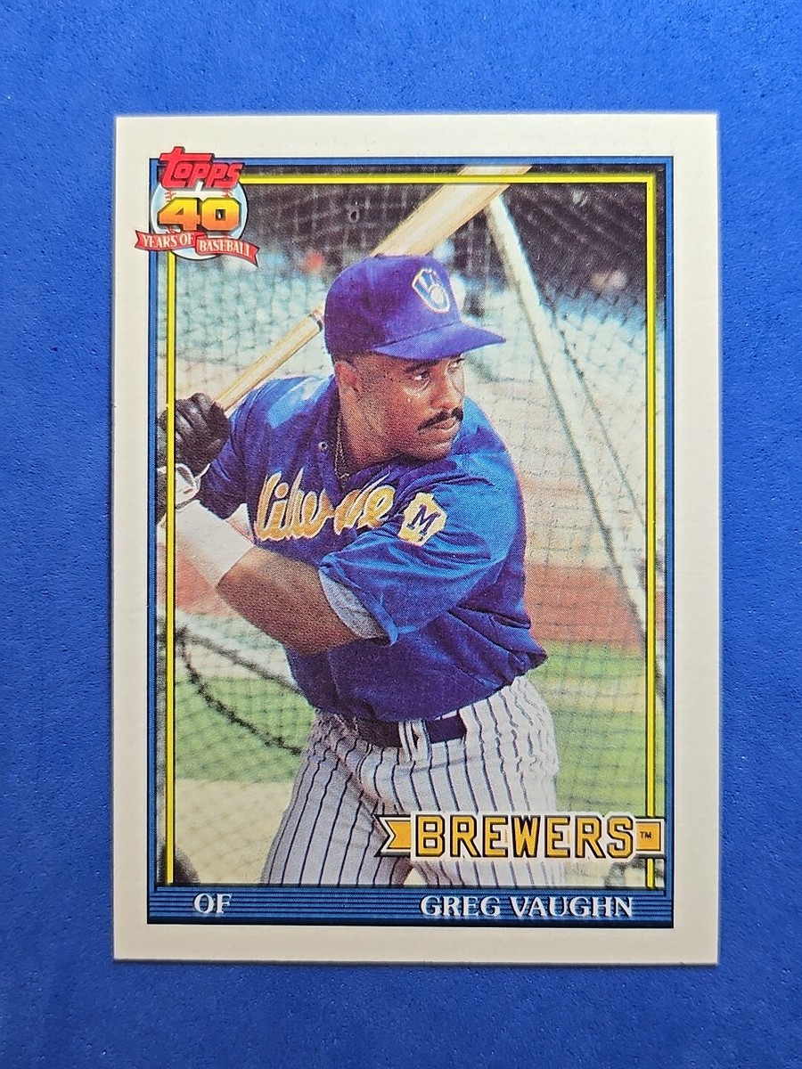 メジャーリーグ　カード　Greg Vaughn 1991 Greg Vaughn Topps #347 | eBay