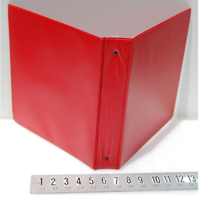 Order Mation 3248 Heavy Duty 3 Rings Binder 1'' Double lock  Red 10'' x 11 1/2''