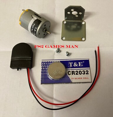 3 Volt gebürsteter Motor & Halterung mit Batteriecontroller & Akku