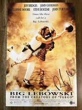 Roger Deakins ‘The Big Lebowski’ Signed 12x18 Photo Cinematographer RARE