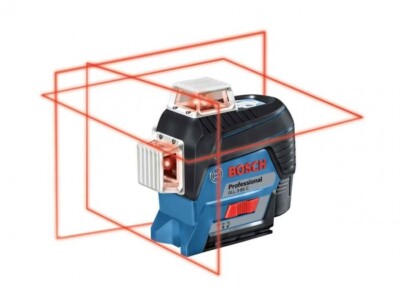 Bosch Professional 12V System Laser Wasserwaage GLL 3-80 C (1x Akku 12V, roter Laser,