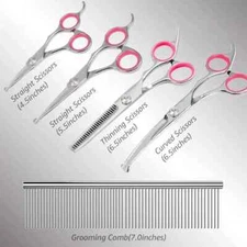 5 in 1 Premium Dog Grooming Scissors Professional Dog Scissors for Grooming kit