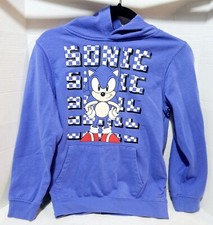 Sega Sonic Hedgdhog Games Over Hoodie Pullover Youth Size L
