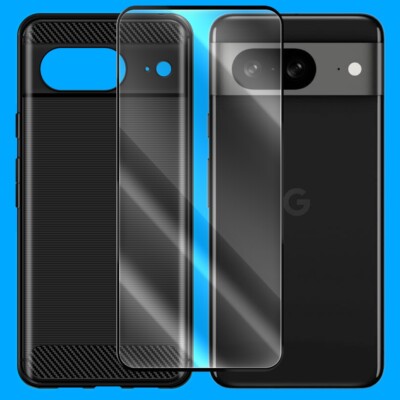 Full Coverage Screen Protector Soft Case fit Xfinity Mobile Google Pixel 8 GKWS6