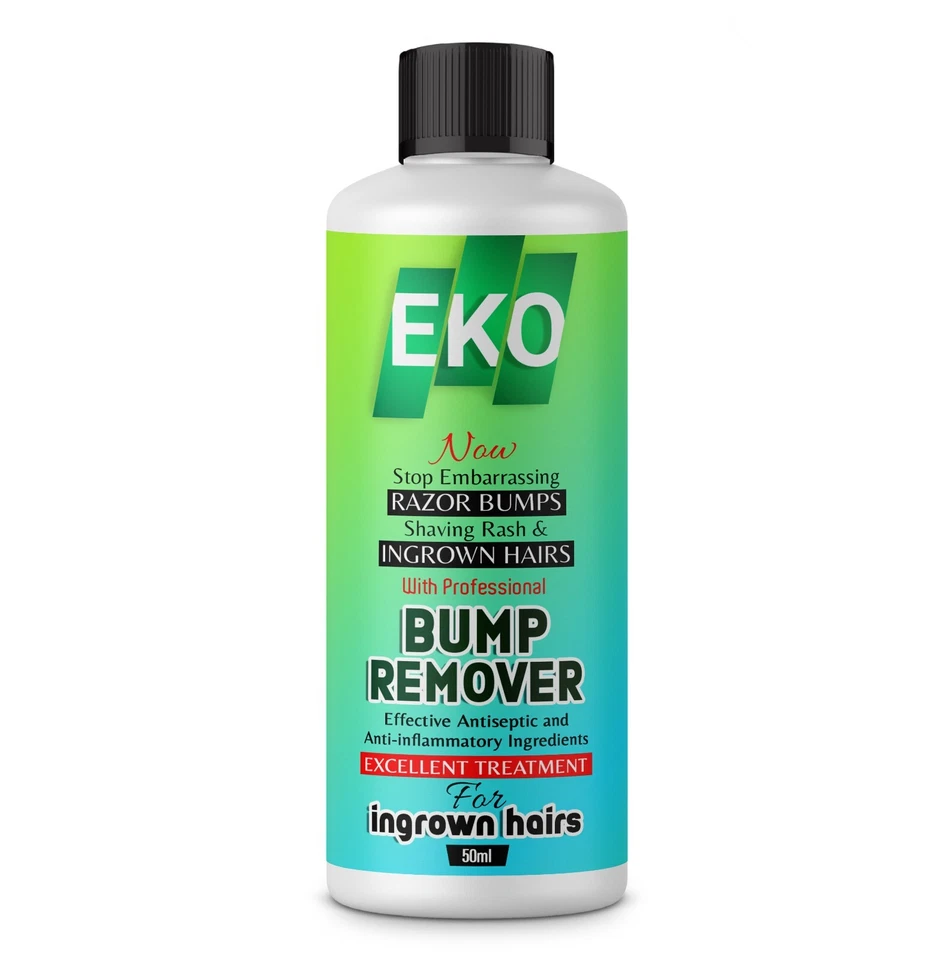EKO MEN/WOMEN INGROWN HAIR BUMP REMOVER ANTISEPTIC WITH EXCELENCE TREATMENT 50ML UK