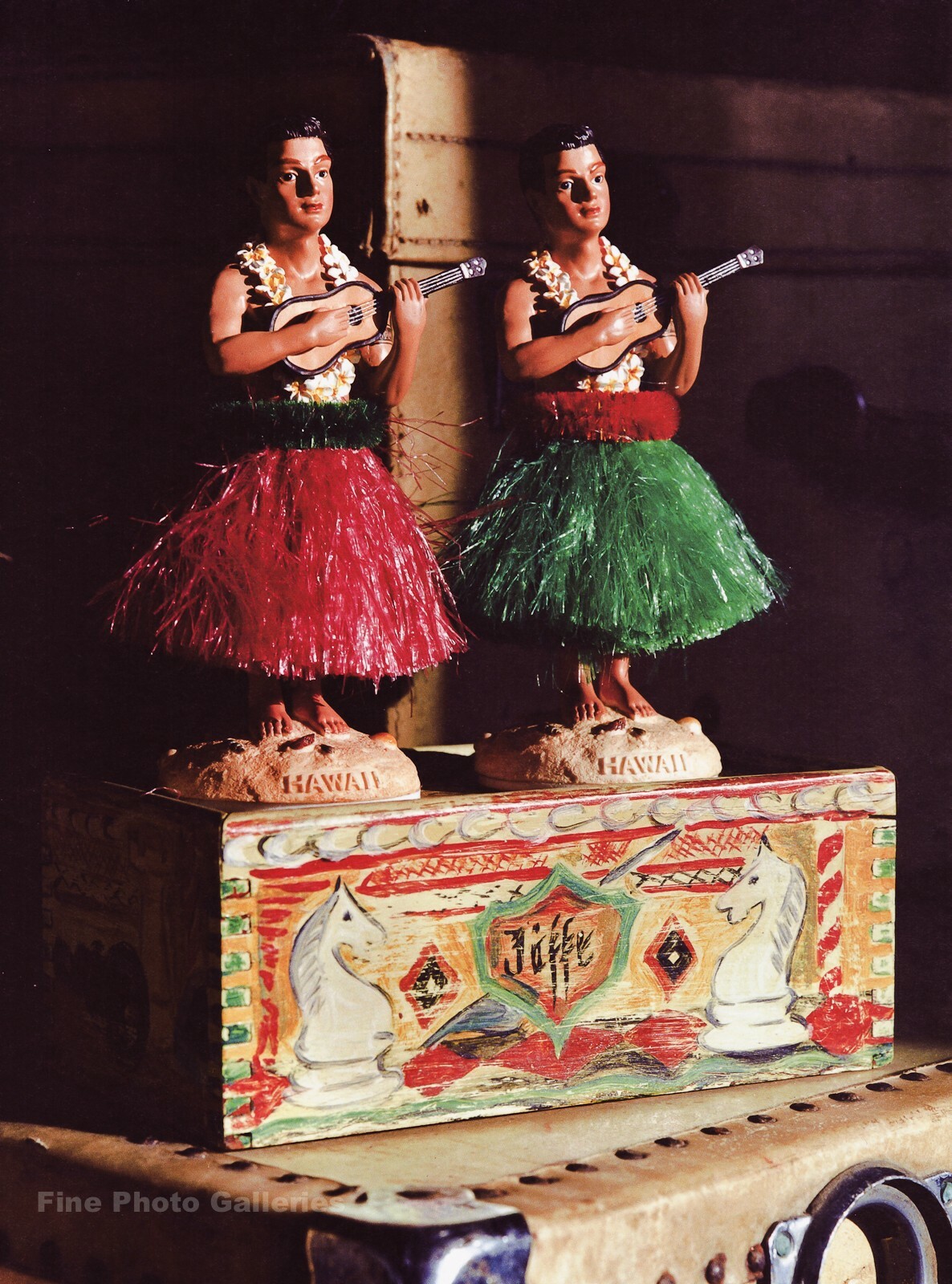 1990s BRUCE WEBER Hawaii Figurine Still Life Photo Art Grass Skirt