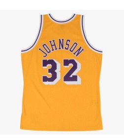 Mitchell & Nes Magic Johnson Los Angeles Lakers 1984/85 Swingman Jersey Gold