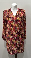 Worthington Womens Sz L 12 Dress Tunic Bohemian Artsy Festival Fall Fashion