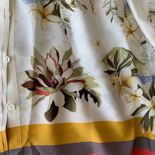Rare Vintage Bogner Silk Tropical Print - Picture 3 of 6