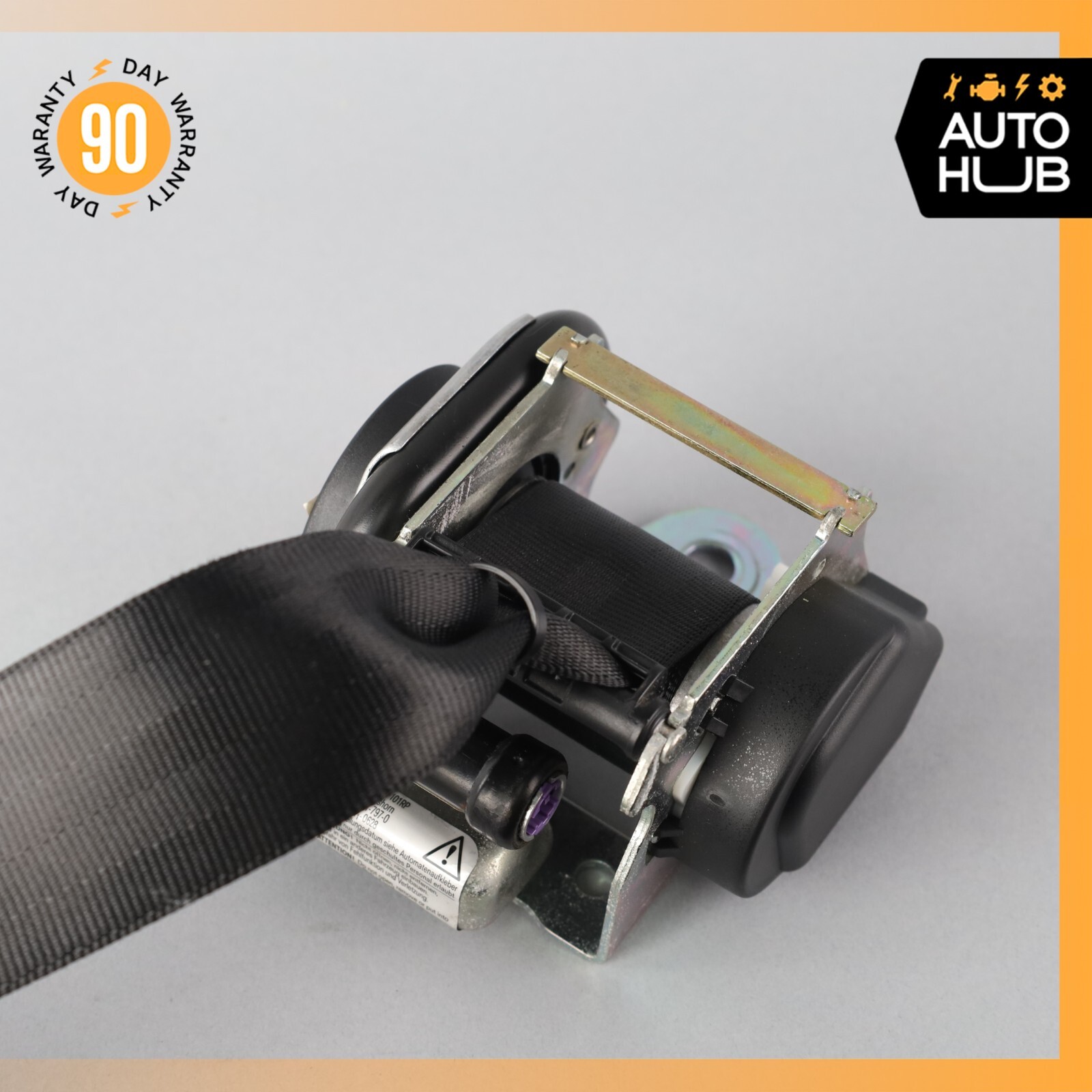07-11 Bentley Continental GTC Rear Right Passenger Side Seat Belt Black OEM 62k