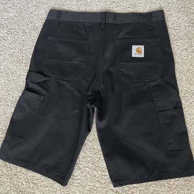 CARHARTT WIP RUCK SINGLE KNEE SHORTS BLACK Regular Fit Work In Progress $118