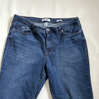 petite cigarette jeans Nine West 16 Petite Denim Jeans Cigarette Mid Rise Skinny Blue Stretch Med  Wash