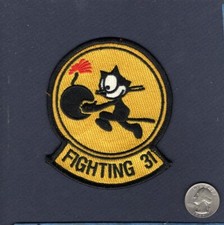 VF-31 TOMCATTERS US NAVY Grumman F-14 TOMCAT 4" Fighter Squadron Patch