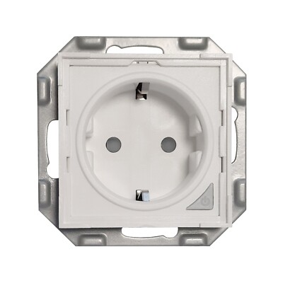 PowerRay WiFi Smart Steckdose o. Rahmen m. 5,5 x 5,5 Adapter für Gira,Jung,Busch