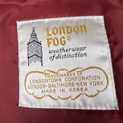 Vintage London Fog Jacket Mens 44 Regular Weatherproof Tan Zip