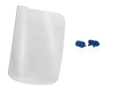 10 Pack Protective Face Shield Glasses Mask Facial Cover Clear Visor Anti Fog