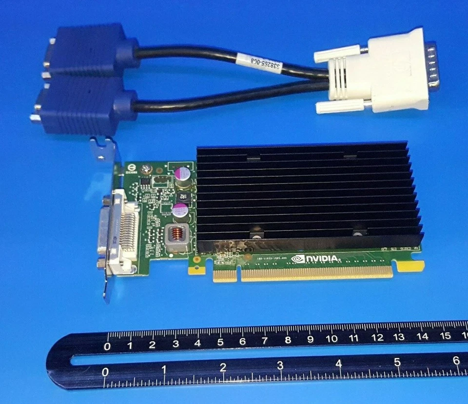 HP Compaq SFF dc7600 dc7700 dc7800 dc7900 NVIDIA SFF Dual VGA Monitor Video Card - Image 2 of 2