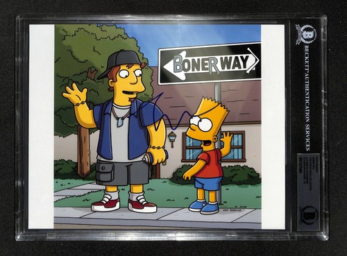 Jonah Hill The Simpsons Signed 8x10 Photo Auto Grade 10 BAS (Grad Collection)