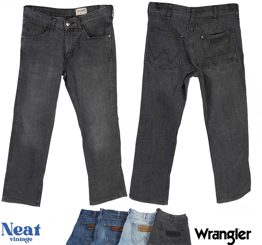 skøn halskæde gradvist Wrangler Ace Men Jeans Straight Leg Regular Fit Button Fly W28 W30 W32 W34  W36 | eBay